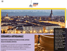 Tablet Screenshot of ceramicheartistichetorino.com